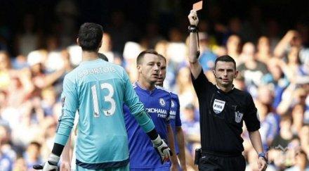 челси обжалва картона тибо куртоа