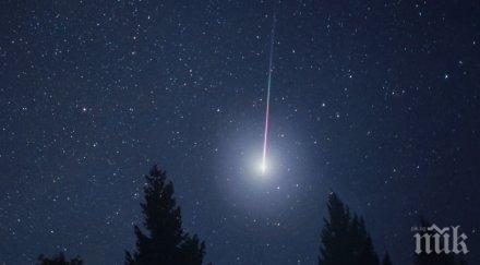 метеоритният дъжд персеиди удря главата