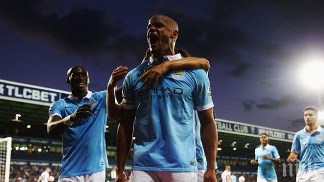 Манчестър Сити разби Уест Бромич и поведе колоната в Англия