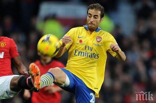 Фламини пред напускане на Арсенал