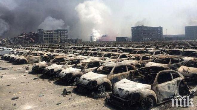 Продължават издирвателно-спасителните дейности на мястото на експлозията в Тиендзин