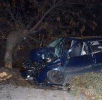 Подпийнал шофьор се блъсна в дърво в Смядово