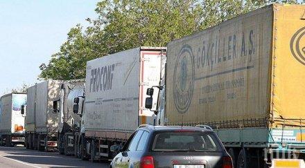 спряха тежкотоварните автомобили тракия температурата удари градуса