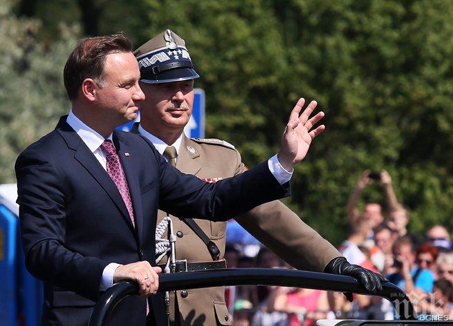 Полският президент ще поиска увеличаване на войските на НАТО в региона