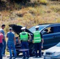 Като в екшън филм! Зрелище на Е-79 край Благоевград! Арестуваха двама след гонка и насочени пистолети