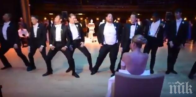 Впечатляващ сватбен танц обра овациите в мрежата (видео)