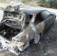 БМВ изгоря край Благоевград