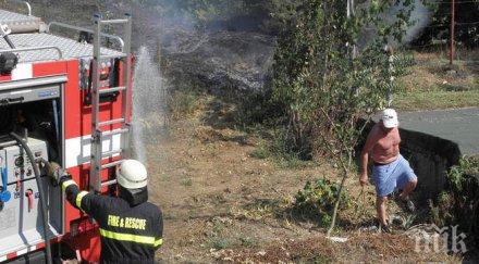 косъм дядо предизвика пожар изгоря