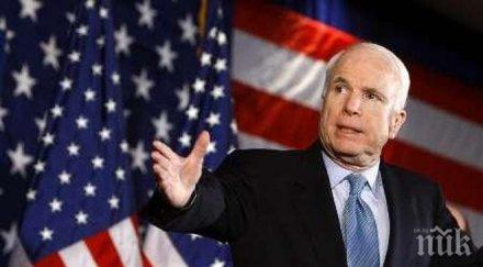 сенатор маккейн посети новата сграда нато латвия