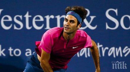 брилянтен федерер даде два гейма андерсън