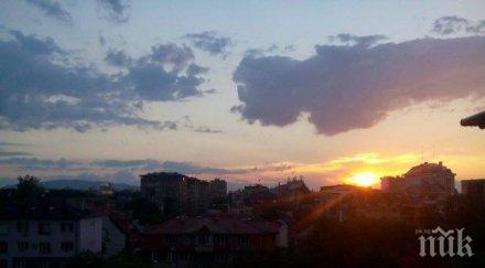 центърът софия окъпан силен дъжд