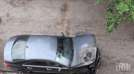 мерцедес изгоря русе