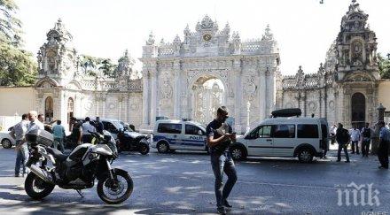 турската полиция задържа души нападението двореца долмабахче