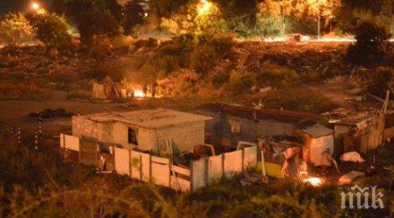 мястото ромите максуда запалиха огън вдигнаха дъсчени бараки искат настанят поделението владиславово снимки