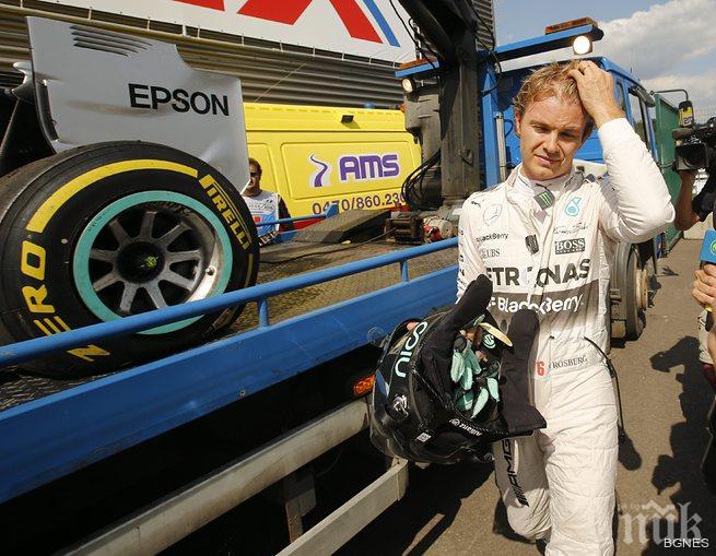 Розберг даде най-добро време на тренировката на Спа
