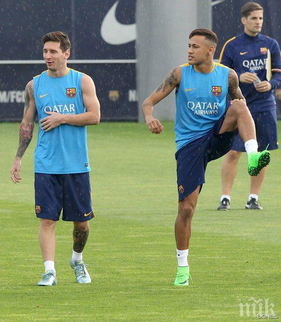 Неймар се върна на тренировки