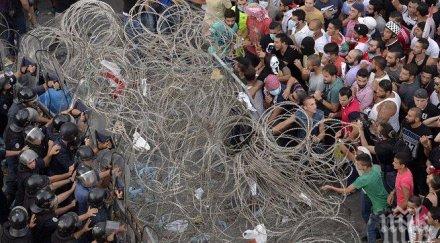 души ранени сблъсъци протестиращи полиция бейрут