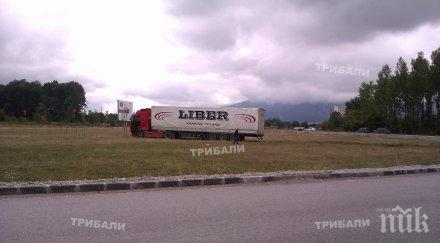 отново катастрофа полски тир мина направо кръговото враца