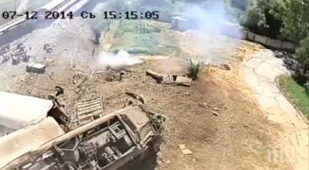 ексклузивни кадри влаковата катастрофа калояновец видео