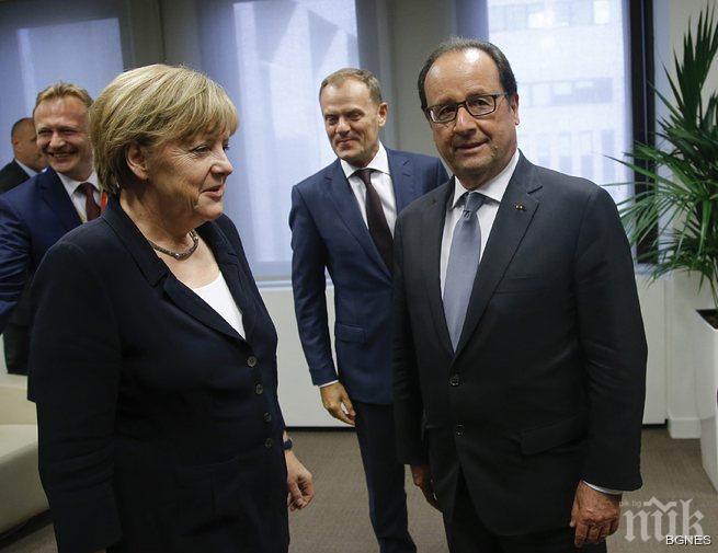 Париж и Берлин искат единен отговор спрямо бежанската криза