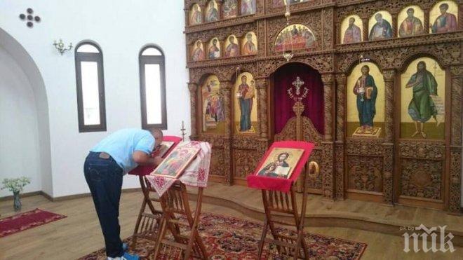 Борисов се помоли и запали свещ в Клисурския манастир до Банкя (снимки)