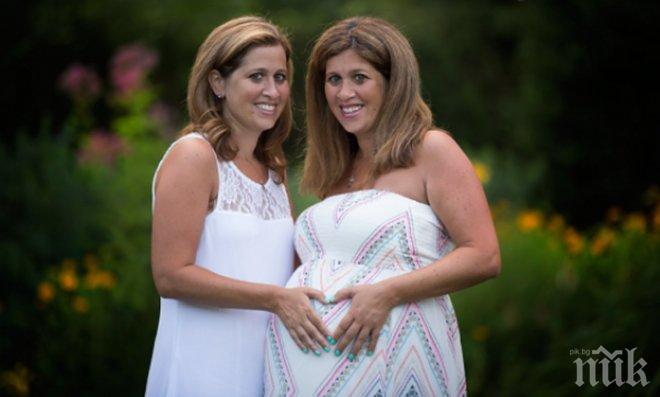 Жена дава най-невероятният подарък на своята идентична близначка... УОУ