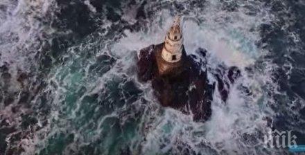 уникална гледка вдигнаха дрон ахтопол видео