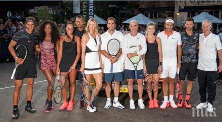 тръпката гришо маша хвърляха погледи време тенис шоу йорк снимки