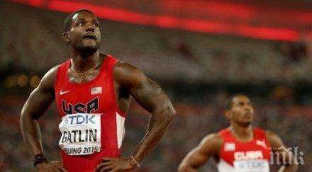 гатлин влезе финала 200 метра добро време болт
