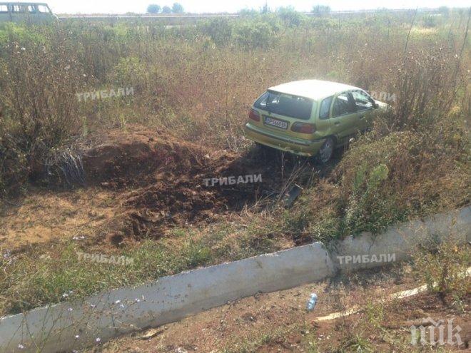 Отново катастрофа край Враца! „Нисан“ излетя на обхода на града
