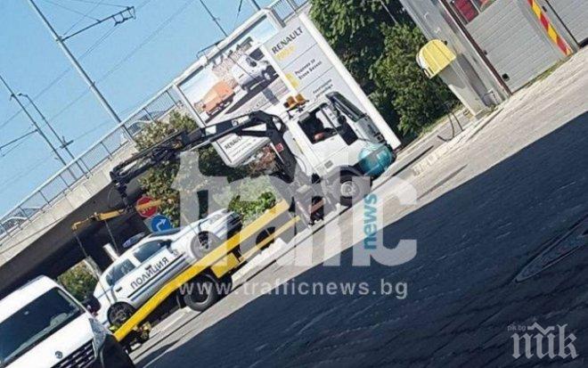 Ти да видиш! Паяк вдигна пловдивска патрулка
