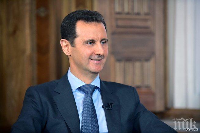 Асад: Отворен съм за коалиция срещу Ислямска държава