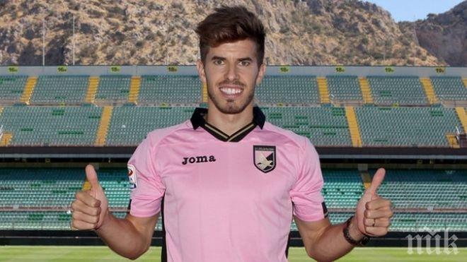 Бивш таран на Левски се раздели с Палермо