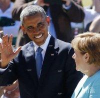 Обама поздрави Меркел за работата й с бежанците