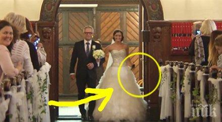 булка срази всички дойдоха нейната сватба начина отиде олтара