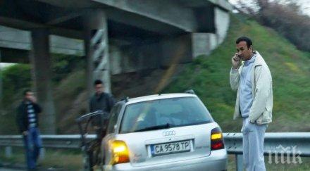 кола заби мантинелата изхода благоевград