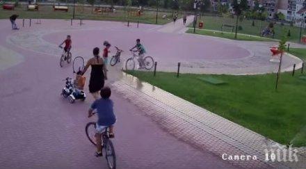 полицията залови единия хулиганите трошил парка дъбника видео