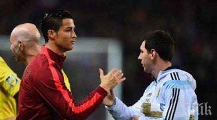 роналдо аплодира меси