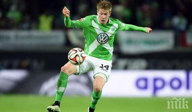 Кевин де Бройне вече е играч на Манчестър Сити