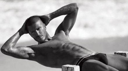 дейвид бекъм снима бельо