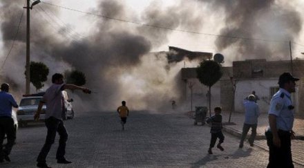 девет души бяха убити бомбардировка сирия