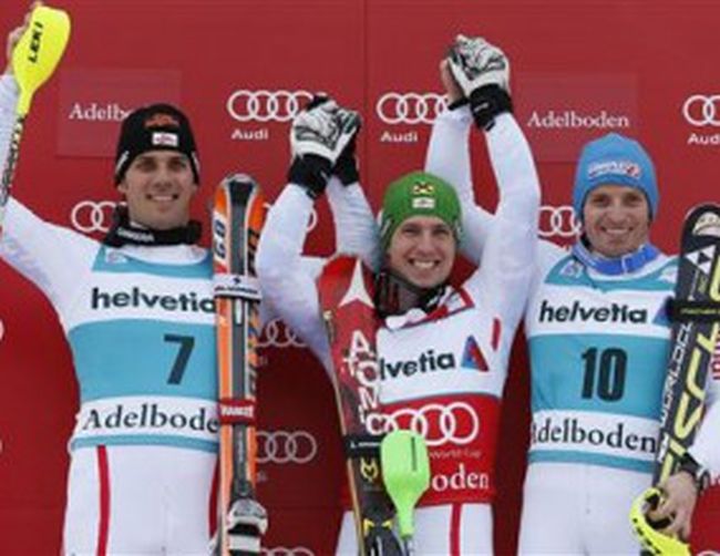 Хиршер затвърди доминацията си в слалома след успех в Аделбоден