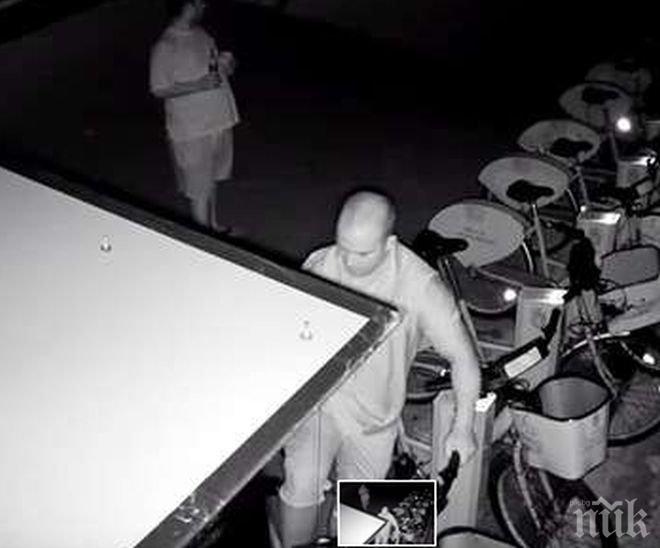 Разпознаха крадеца, разбил велостоянка в Бургас