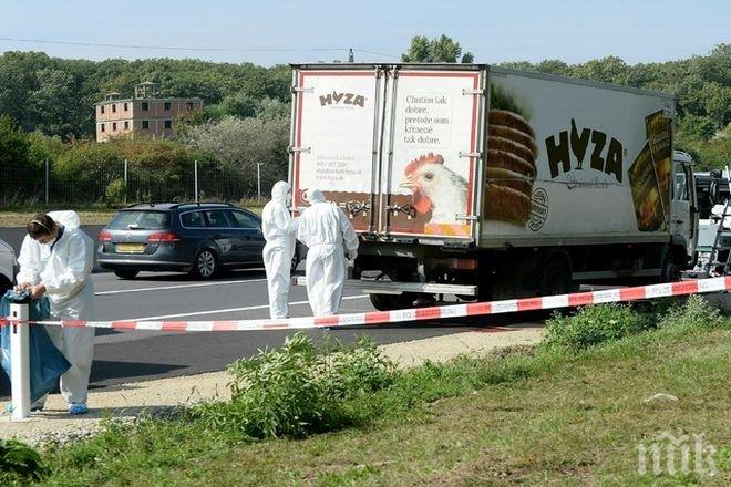 Телата на бежанците, открити в изоставен камион в Австрия, са транспортирани във Виена