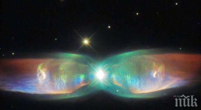 Телескопът „Хъбъл” засне космическа пеперуда

