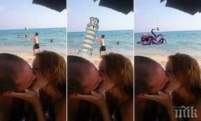 Влюбена двойка помоли интернет маниаци да оправят романтичната им снимка, но след като видяха резултатите...