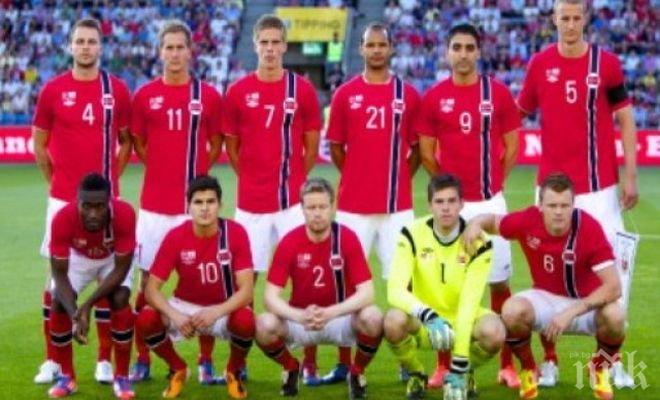 Норвегия без четирима основни играчи срещу България

