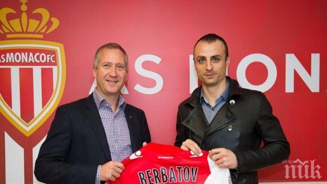 Шеф на Монако: Бербатов е много силен и умен футболист, брилянтен е!