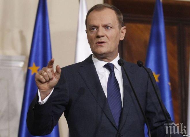 Туск предупреди за разделение изток-запад по отношение на имигрантите