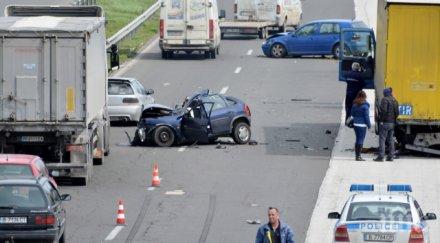 шокиращо пик свидетел смъртоносния сблъсък хемус карах 200 разминах косъм колата очите заби мантинелата после пометена тир